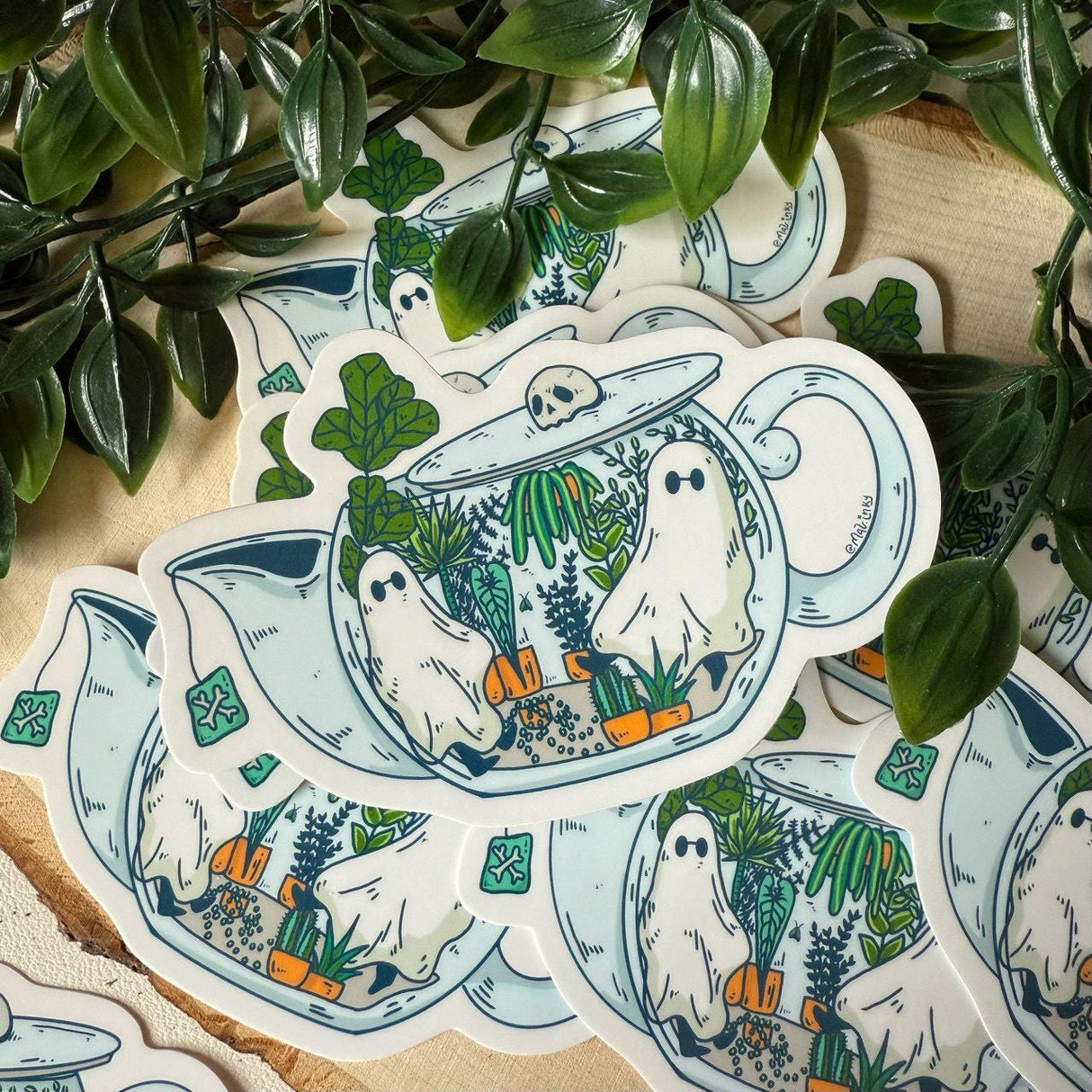 Mal.inky - Ghosts in A Teapot Vinyl Sticker