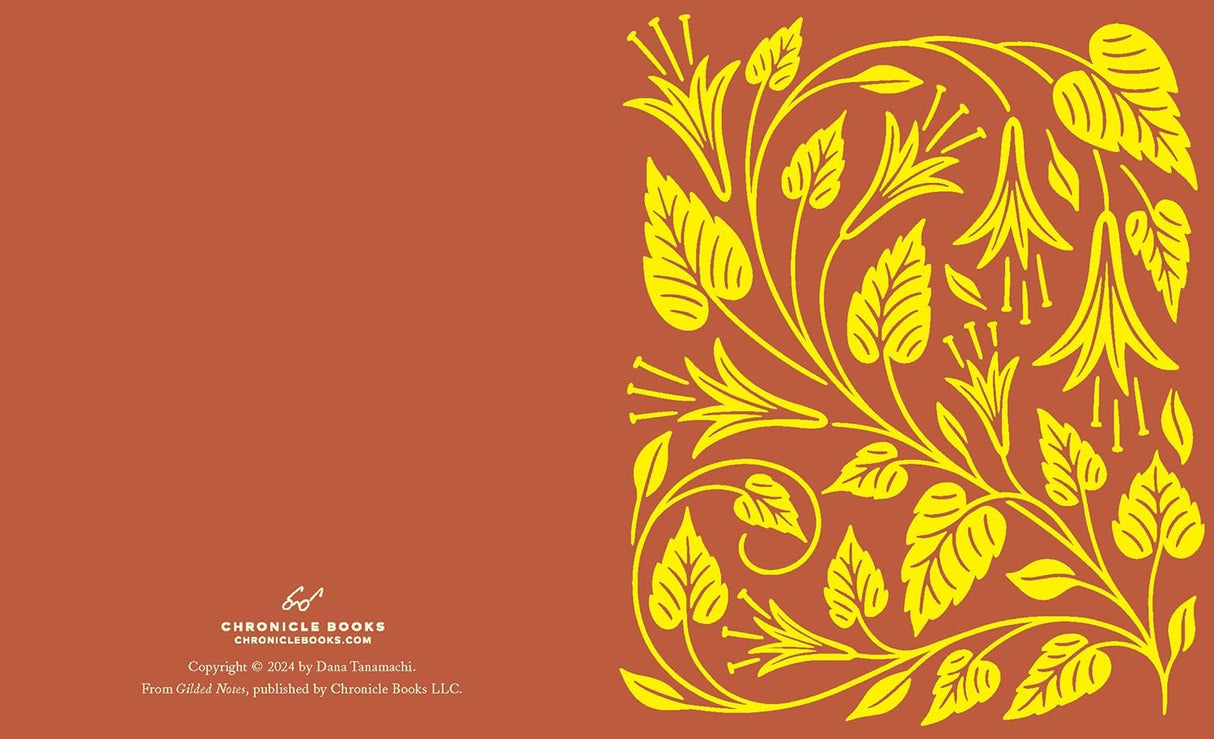 Level up your stationery game with these foil-embellished notecards. Their timeless aesthetic makes them the perfect go-to notecards for any snail-mail occasion, but their ornamental and shiny foil effects make them an outstanding choice for holiday stationery as well. Blank inside and ready for your customization, Gilded Notes—illustrated by Dana Tanamachi, the artist behind the bestselling Nouveau One Line a Day and Gilded One Line a Day memory books—are sure to wow your pen pals and remain a keepsake