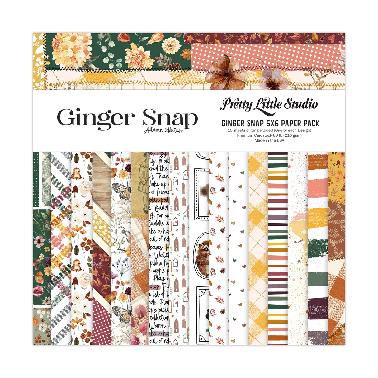Ginger Snap 6x6 Single Sided Paper Pack - 16 Sheets