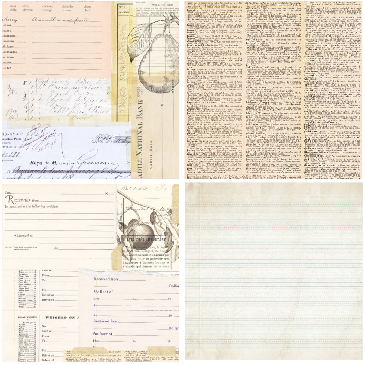 Ginger Snap Ledger 6x6 Single Sided Paper Pack - 16 Sheets