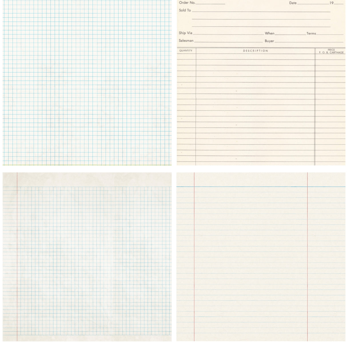 Ginger Snap Ledger 8x8 Single Sided Paper Pack - 16 Sheets
