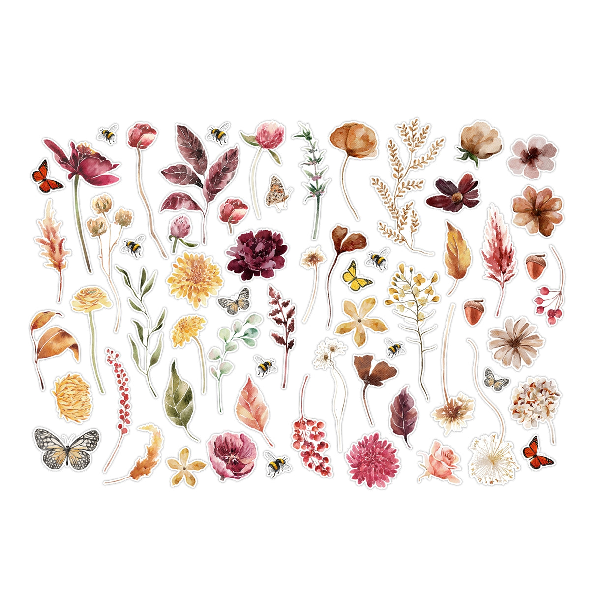 Ginger Snap (Dried Flowers) Paper Die-Cut Ephemera