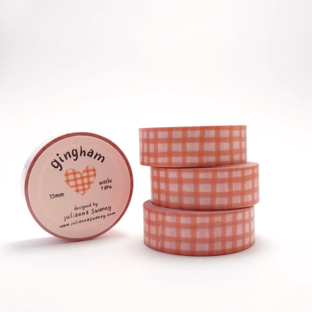 Cinta washi de cuadros vichy