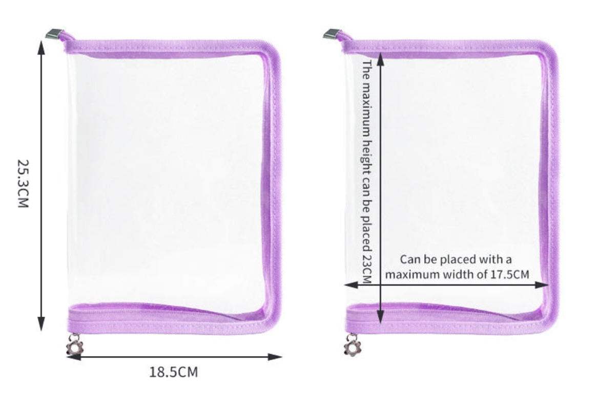 Glitter Zip File Folder