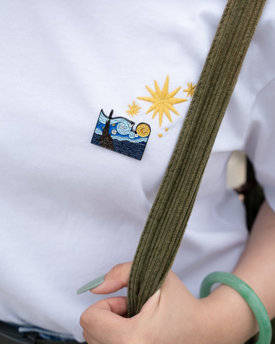 Gogh-Ne with the Wind Enamel Pin