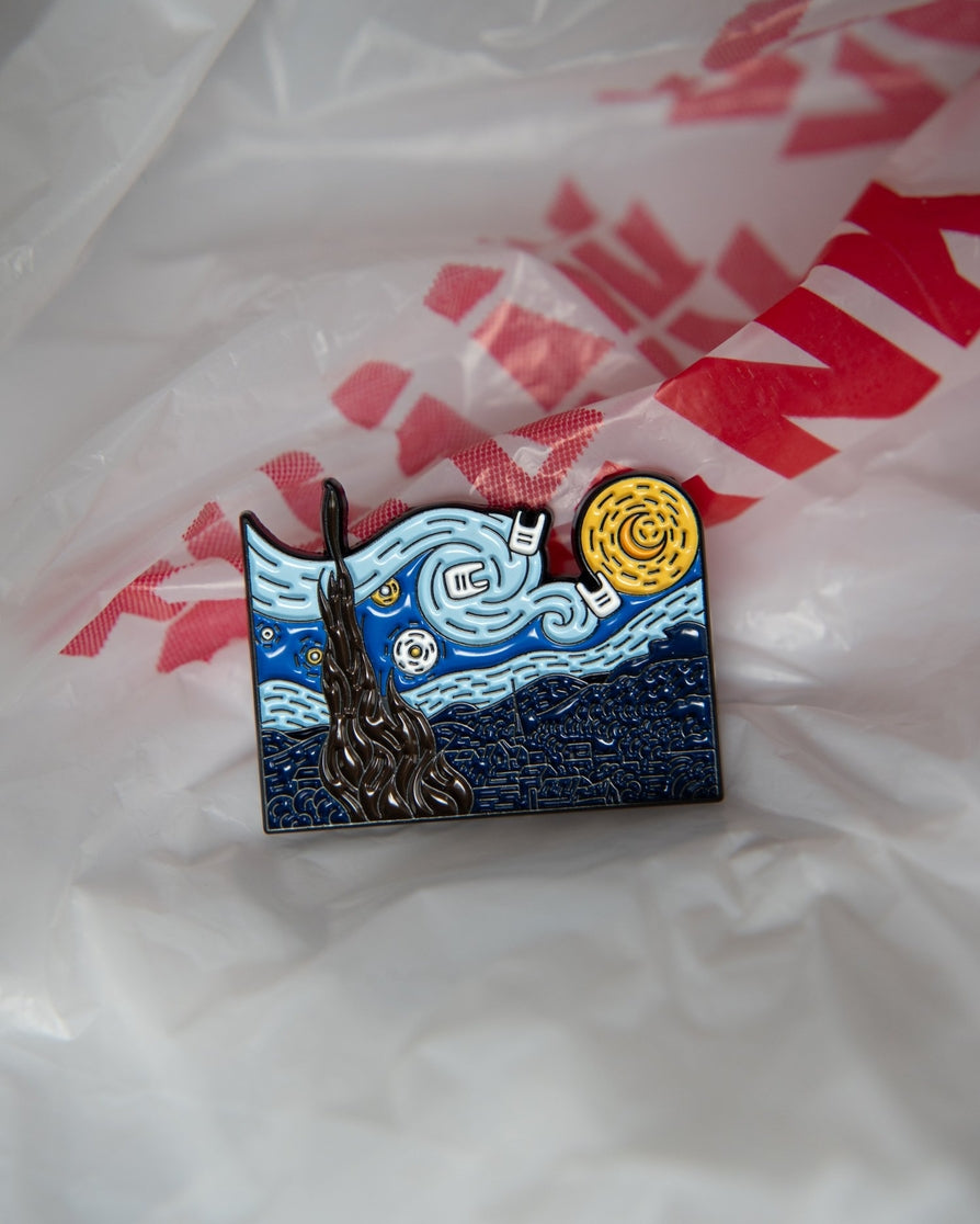 Gogh-Ne with the Wind Enamel Pin