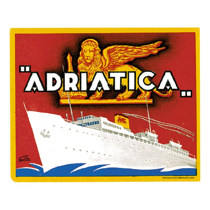 La edad de oro del transporte: caja de pegatinas para viajes