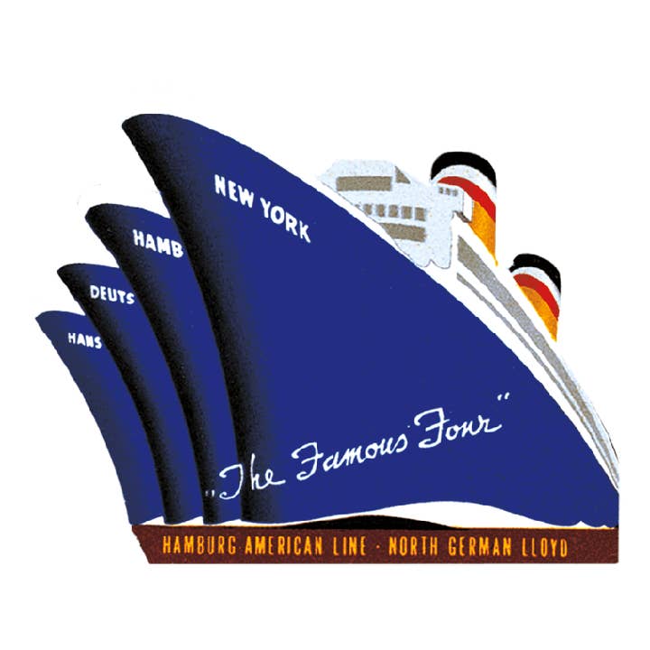 La edad de oro del transporte: caja de pegatinas para viajes