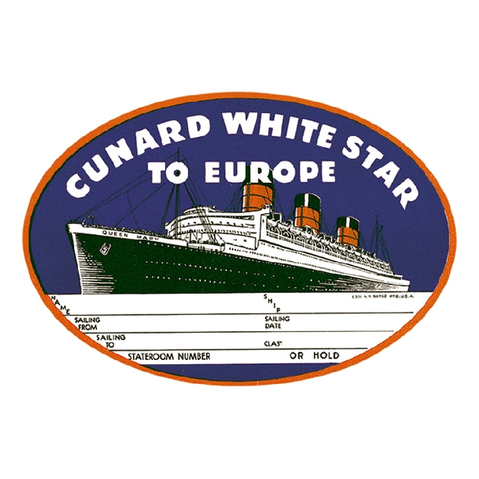 La edad de oro del transporte: caja de pegatinas para viajes