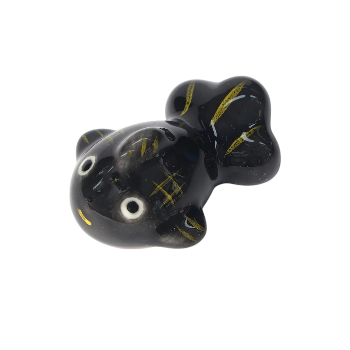 Porcelain goldfish Kingyo chopstick rest / pen rest.
