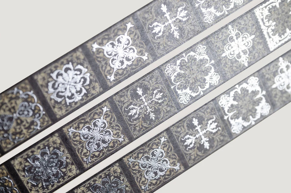 CoraCreaCrafts Gothic Patterns Foil Washi Tape