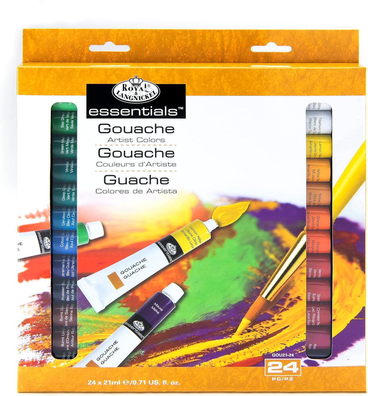 Gouache Acrylic Paints 12ml 24/Pkg