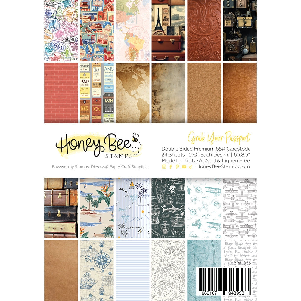 Give your cards and paper crafts a stylish boost with our exclusive 6" x 8.5" cardstock pad! Featuring vintage-inspired tropical and travel designs, this versatile pad is perfect for creating masculine cards. It includes 24 double-sided sheets with coordinating patterns, all printed on smooth satin finish 65# cover cardstock for a luxurious feel. Acid- and lignin-free for lasting quality, and made with love in the USA!
