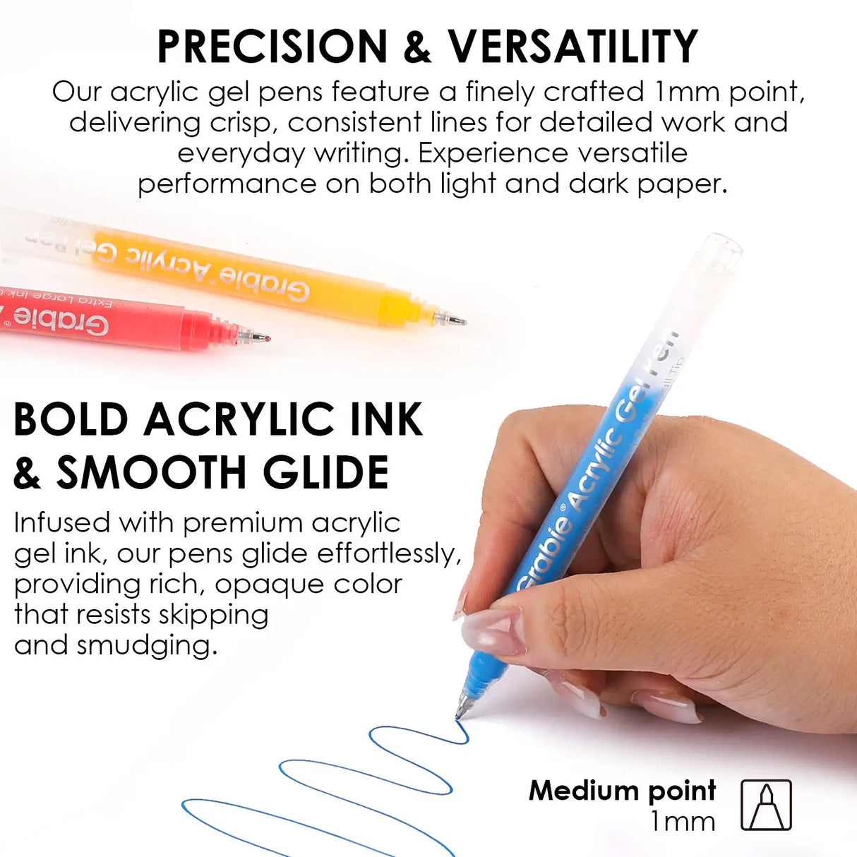 Grabie Bold & Bright Coloring Kit - Forest Color
Unleash your creativity with the Grable Bold & Bright Coloring Kit! This collection is your all-in-one artistic adventure, combining smooth, vibrant acrylic gel pens with high-quality themed coloring books. Whether you are an experienced colorist or just starting out, this kit provides everything you need to transform your drawings, journals, and crafts into dazzling, colorful masterpieces.