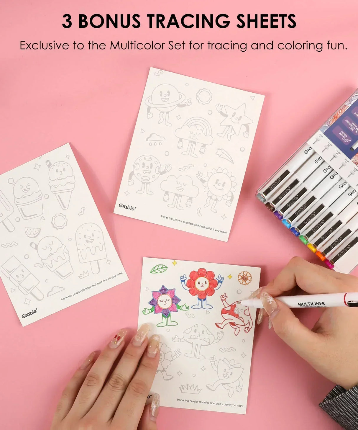 Grabie Waterproof Multiliner Drawing Pens - Multicolor
Define your world in detail with the Grabie 20 Multiliner Drawing Pen Set. This is the definitive collection engineered for artists, illustrators, and designers who demand professional, lasting results. We've combined 10 essential black line work tools and 10 brilliant color fineliners into a single, comprehensive set, empowering you to create everything from intricate sketches to vibrant, archival masterpieces.