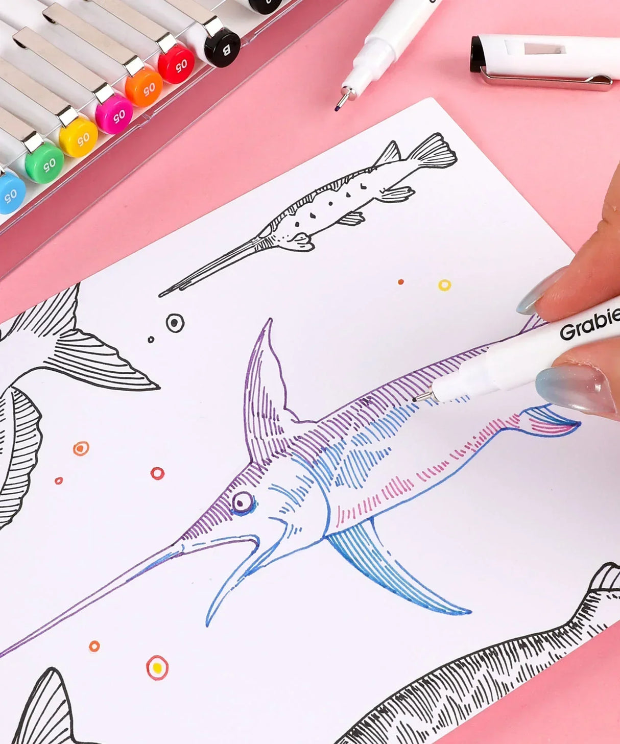 Grabie Waterproof Multiliner Drawing Pens - Multicolor
Define your world in detail with the Grabie 20 Multiliner Drawing Pen Set. This is the definitive collection engineered for artists, illustrators, and designers who demand professional, lasting results. We've combined 10 essential black line work tools and 10 brilliant color fineliners into a single, comprehensive set, empowering you to create everything from intricate sketches to vibrant, archival masterpieces.
