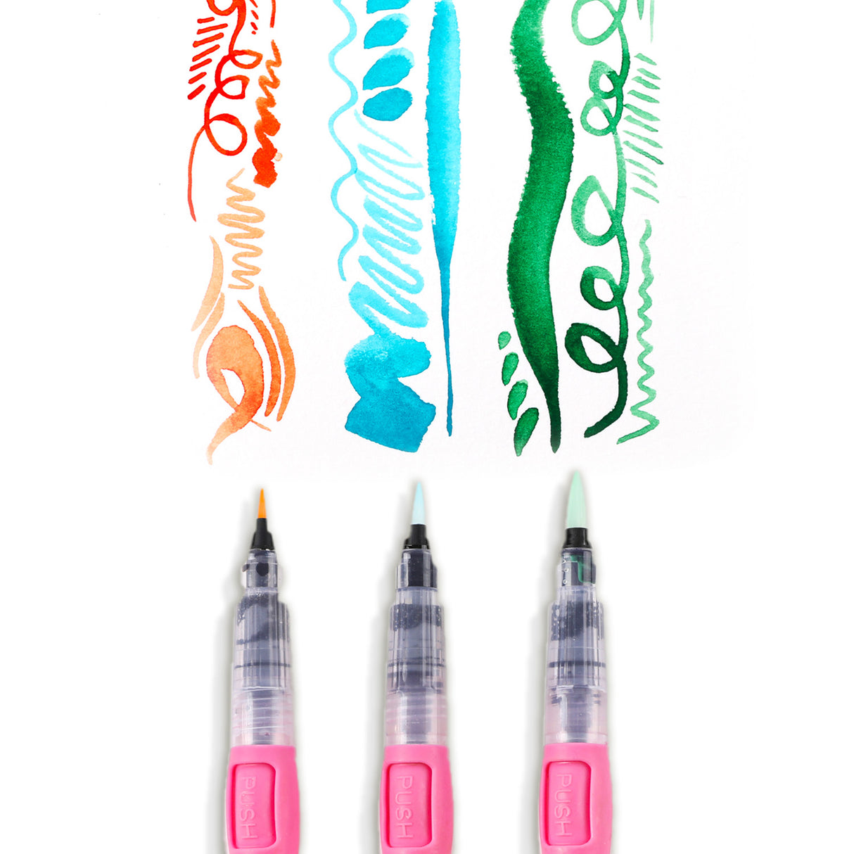 Embrace certainty in your artistic journey with Grabie's set of 3 water brush pens! Perfect for creating stunning watercolor paintings, captivating gouache artworks, and intricate calligraphy, this premium collection features durable nylon brush tips that provide sensitive responses for fine lines.
DURABLE NYLON BRUSH TIPS - Hold their point and withstand wear, delivering delicate lines or pools of color.
ASSORTED TIPS & PRECISE WATER FLOW - Although durable, the fiber tips maintain their shape for fin