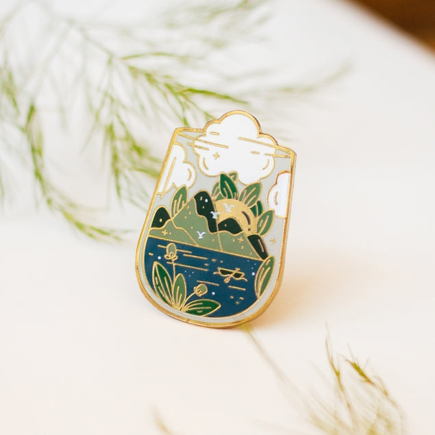 Grand River Enamel Pin