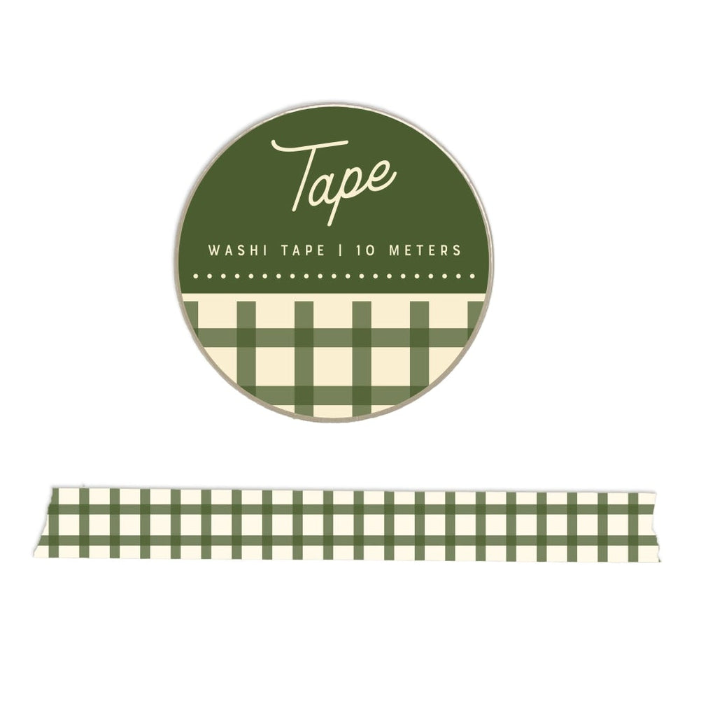 Our green gingham washi tape lets you add some extra holiday magic to everything you do. Use this durable yet easily removable tape to add flair to sealed envelopes, wrapped gifts, or as a decorative border to card stock.
Additional Details:
- 15 mm width
- 10 m length