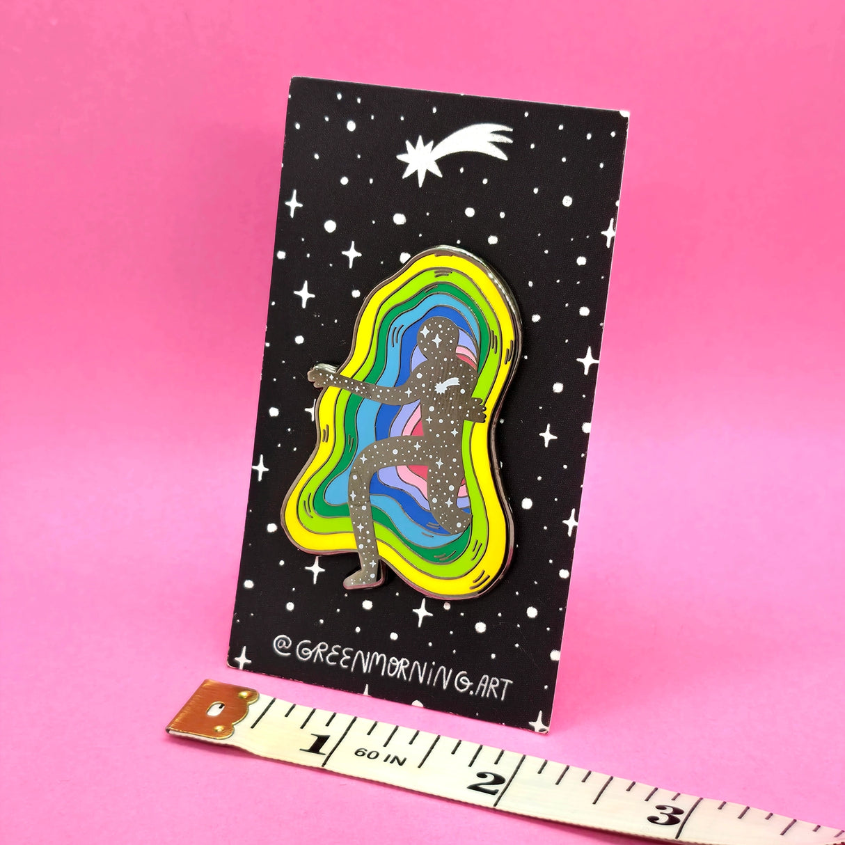 Green Morning - Portal Guy Enamel Pin