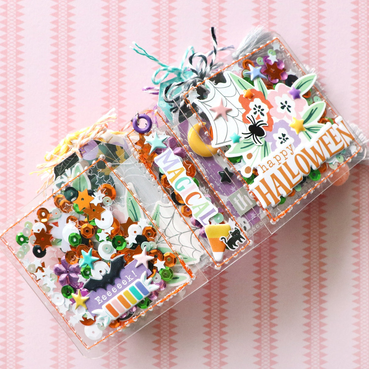 Halloween Micro Sequin Mini Album Class by Paige Evans