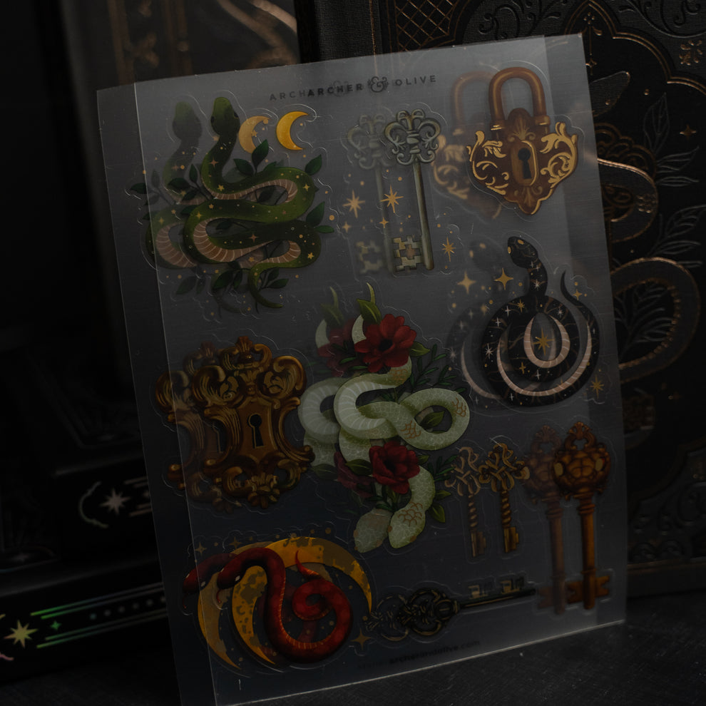 Archer and Olive - Coiled Key Sticker Set