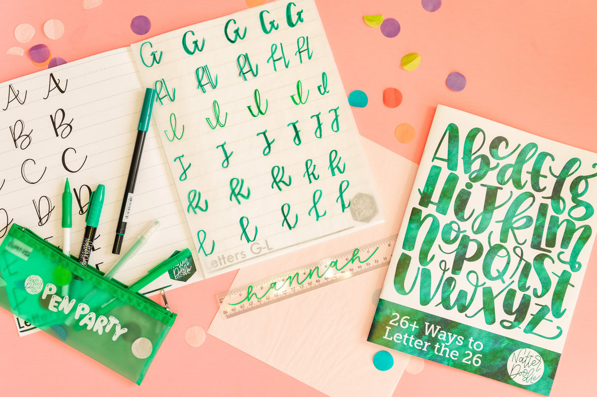 Intermediate Hand Lettering: Faux-ligraphy with NatterDoodle