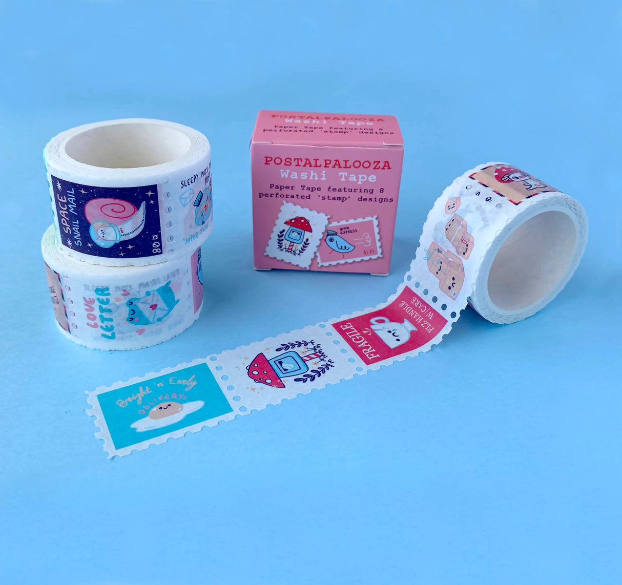 Hannakin Postalpalooza Stamp Washi Tape
Postage themed stamp washi tape.