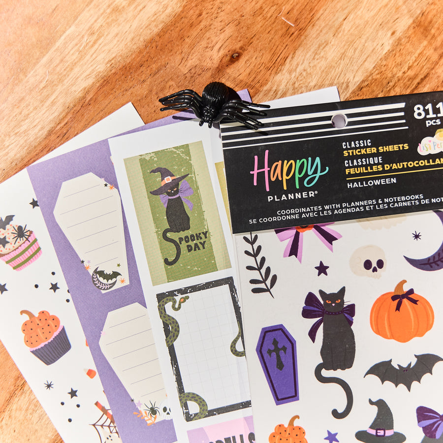 Happy Planner Big 30 Sheet Sticker Value Pack Halloween Classic