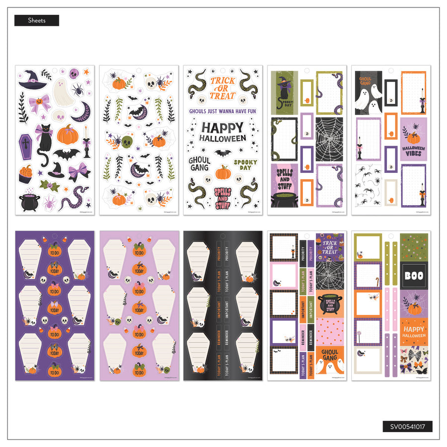 Happy Planner Big 30 Sheet Sticker Value Pack Halloween Classic