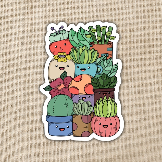 Happy Potted Plants Pile