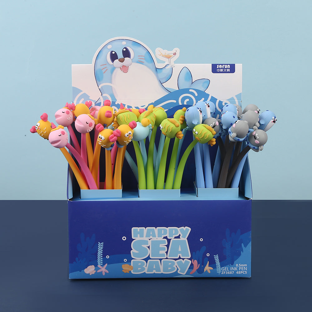 Happy Sea Animals Gel Pen