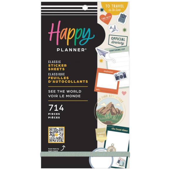 Happy Planner Classic Sticker Value Pack - See The World
