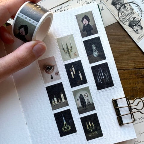 Haunted Victorian Manor Stamp Washi Tape