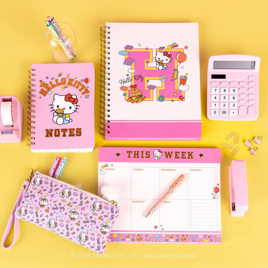 Hello Kitty College Letters Extra Large Spiral Notebook