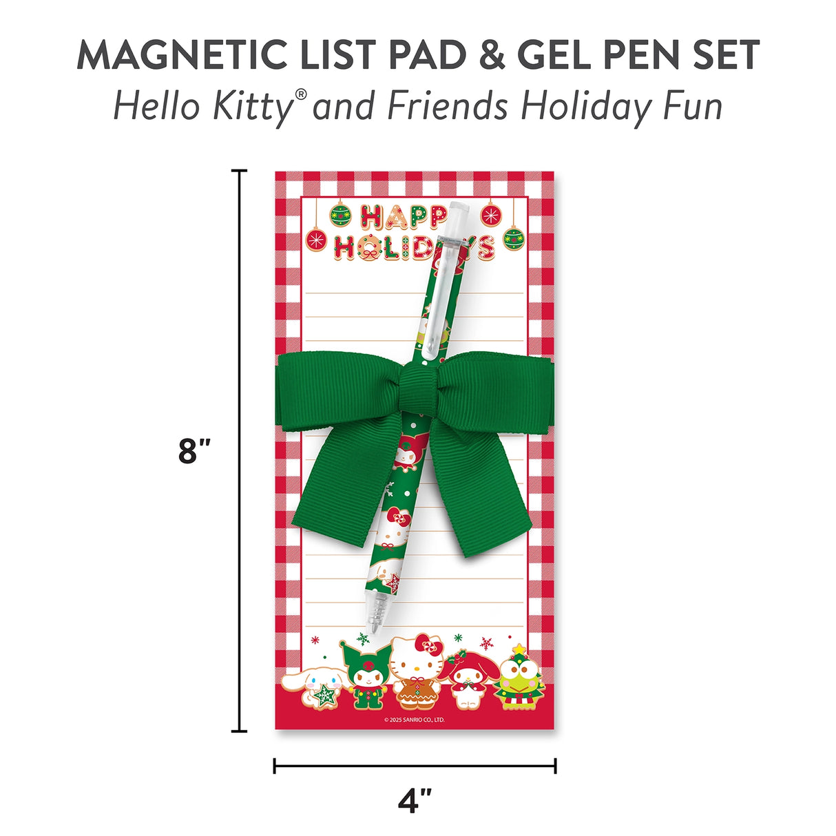 List Pad: 4"w × 8"h; 70 sheets
Includes 1 black-ink gel pen
Features a 70-page list pad with a magnetic backer that easily attaches to any magnetic surface
Comes with a smooth-writing black-ink gel pen