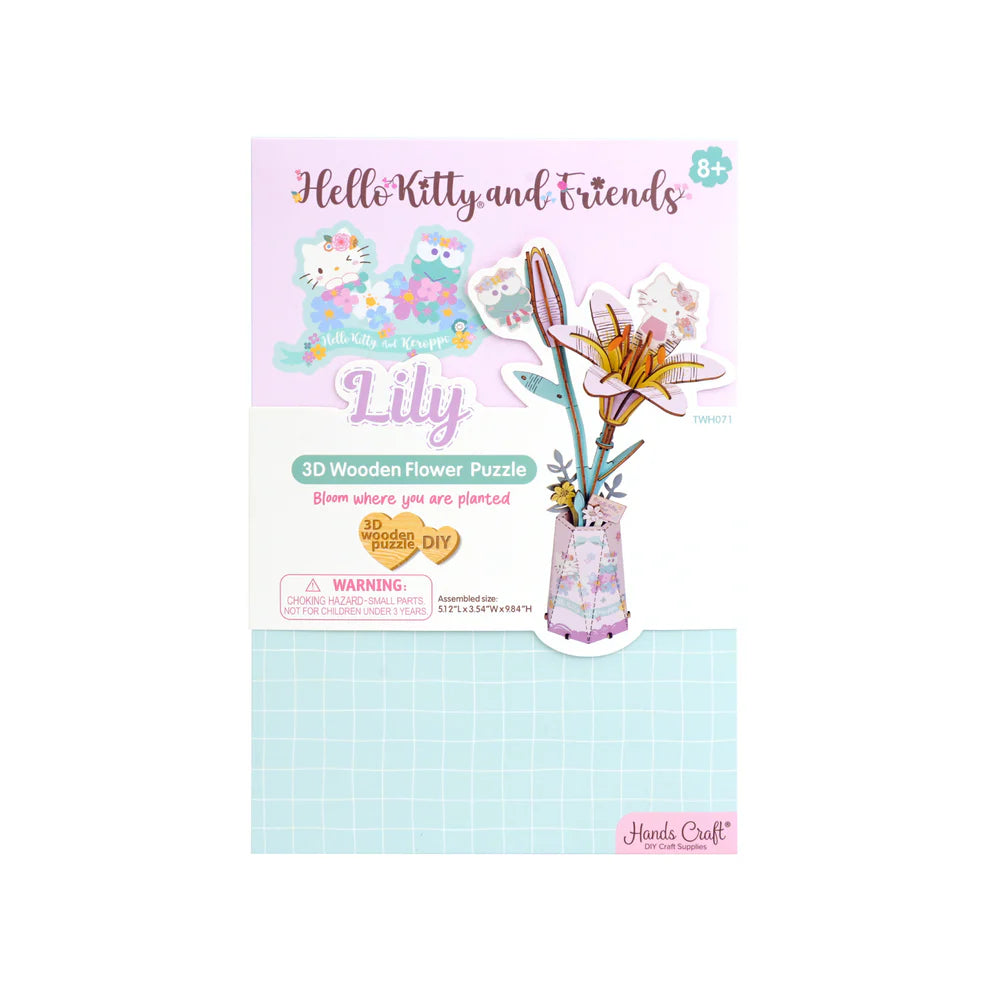 Build double the cuteness with this Sanrio DIY puzzle kit featuring Hello Kitty and Keroppi! Crafted from precision-cut natural wood, the pieces fit snugly without glue or tools-making assembly simple and fun.
With step-by-step instructions, it's a creative project for kids, adults, and Sanrio fans of all ages. Perfect as a relaxing craft, a family activity, or a gift that's as charming as the characters themselves.