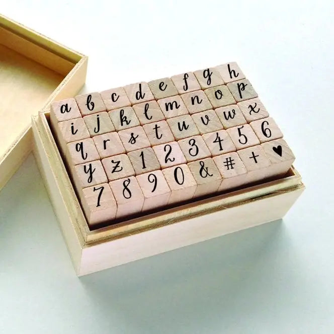 Hero Arts Casual Letters & Numbers Wood Stamps