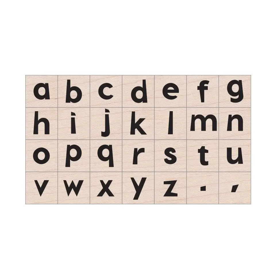 Hero Arts Modern Lowercase Letter Wood Stamps Set