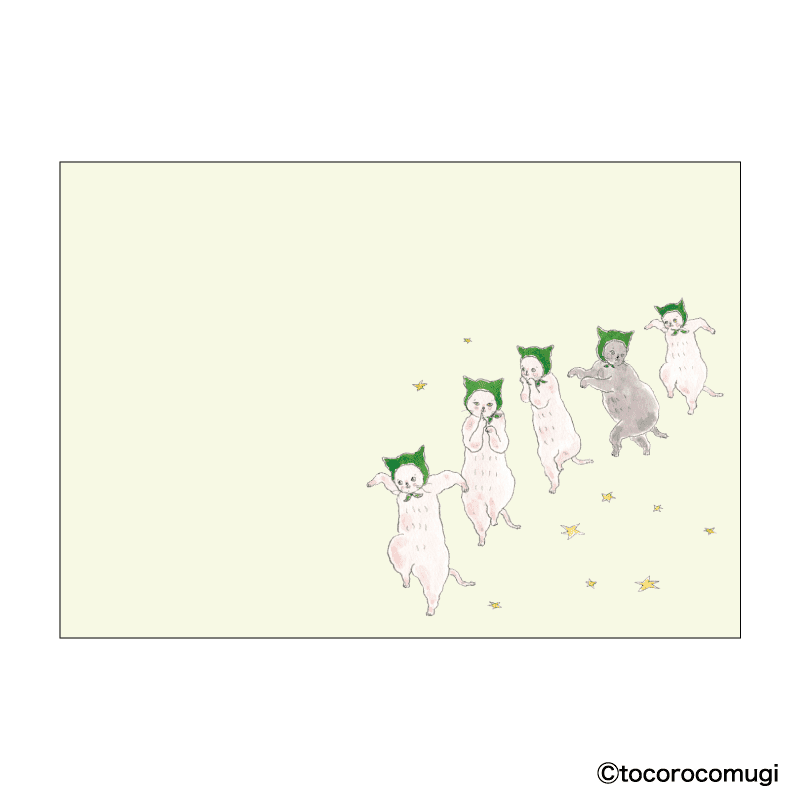 By making 70% of the adhesive side of the label, Pita Fusen can be stuck firmly and does not peel off easily. The cute die-cut type has a shape that makes the most of the design of the illustration. The design is based on an illustration by Tocoro Comugi, an illustrator who is very popular on SNS for drawing loose and slightly funny animals. The Large size (thick type) is made of thick paper, so it can be used like a message card to accompany a gift. The top and bottom sections have no glue attach