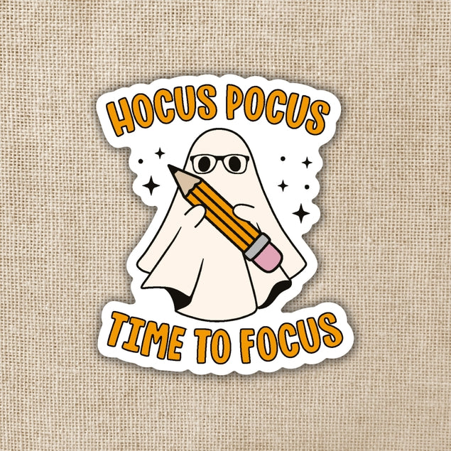 Pegatina "Hocus Pocus: Es hora de concentrarse"