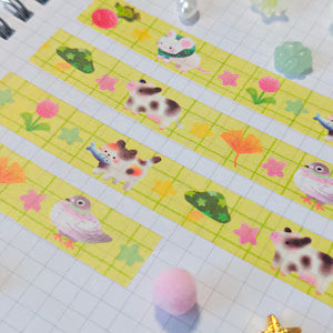 Add a touch of sweetness to your crafts with our Katamari washi tape!
Perfect for journaling, scrapbooking, decorating, and more, its soft, whimsical design brings gentle charm to every project!