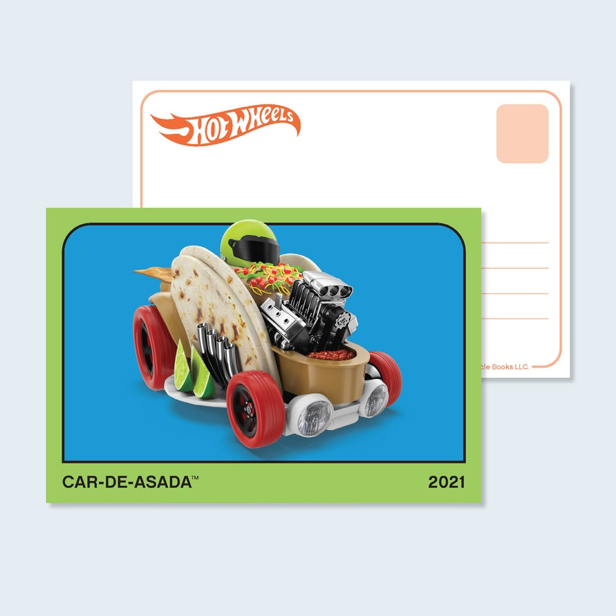 Beloved Brand: For over 50 years, Hot Wheels™ has pushed the limits of performance and design, creating over 25,000 unique models. These postcards feature some of the most iconic Hot Wheels™ toy cars since 1968.