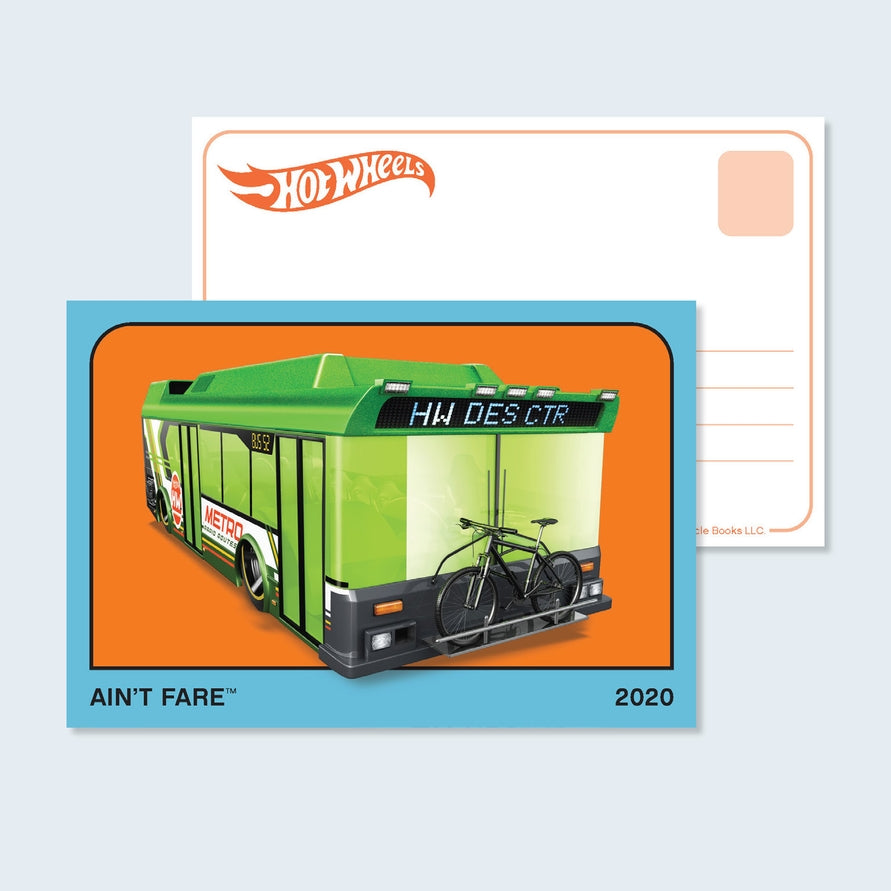 Hot Wheels™ Originals: Perfect for collectors and Hot Wheels™ fans, this postcard set features 100 images of legendary cars, including Twin Mill™, Baja Truck™, Rip Rod™, Boneshaker™, Loop Coupe™, and more.
