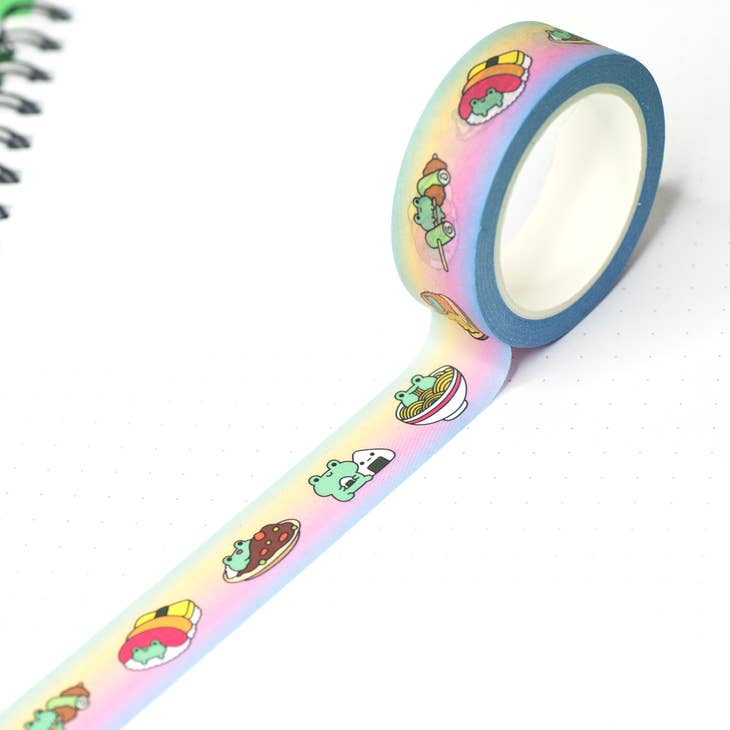 Cinta washi con la frase "Me encanta la comida japonesa"