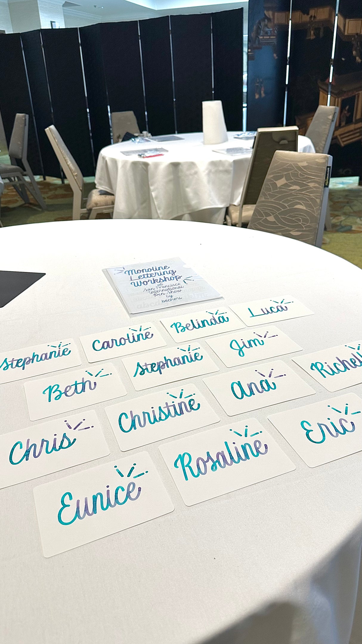 Monoline Lettering Workshop with Bechori