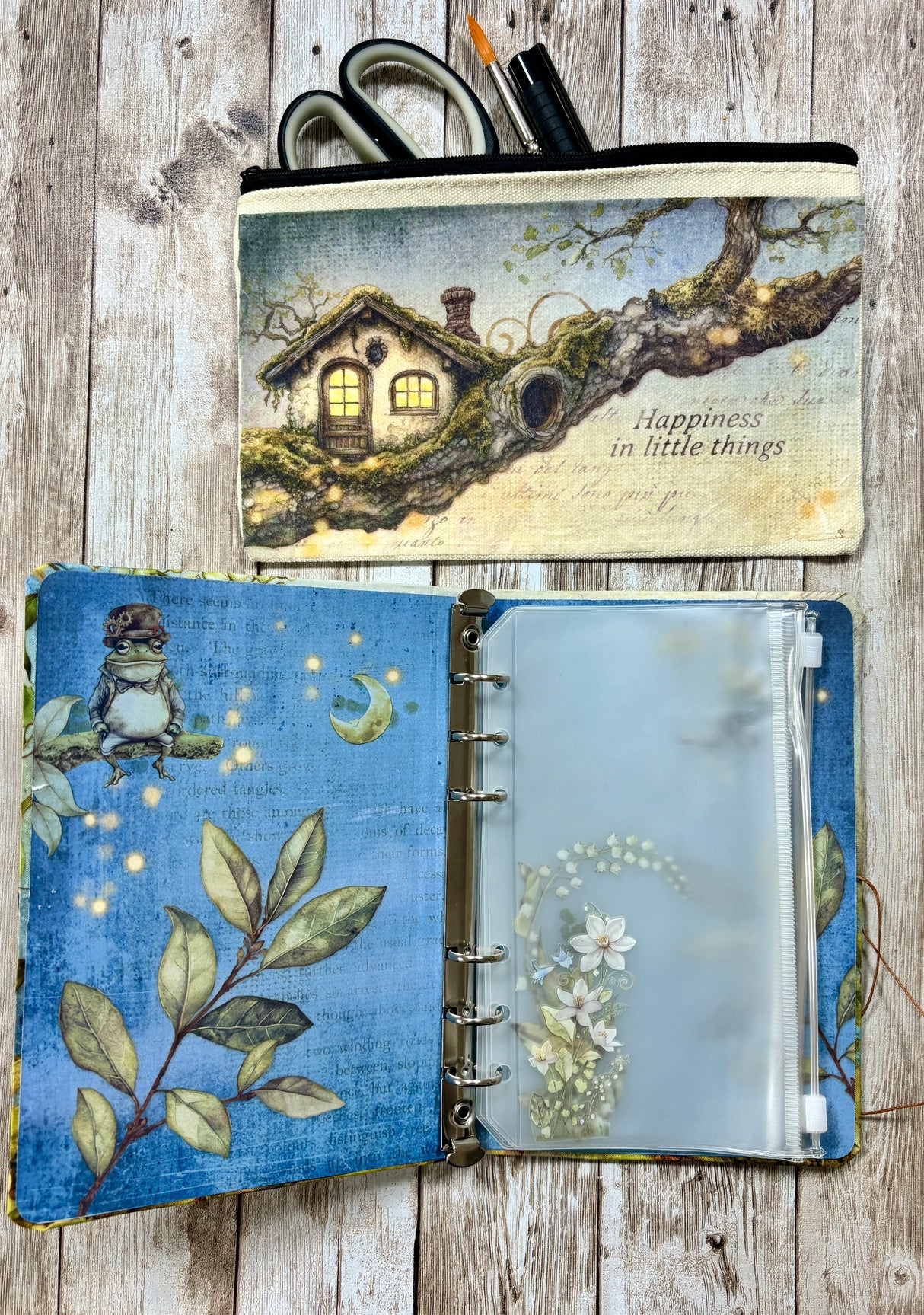 Whispering Woods: Personalized Sticker / Ephemera Binder & Pencil Case with Farrel Tailor
