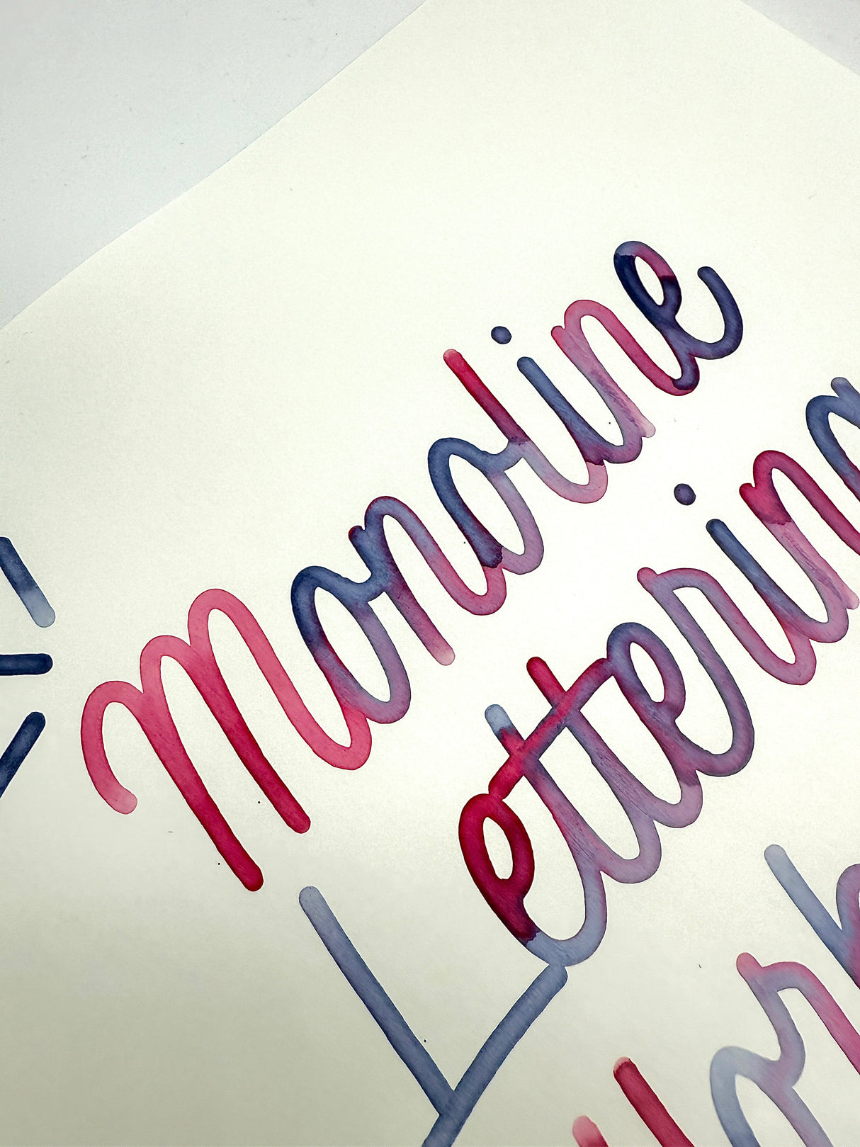 Monoline Lettering Workshop with Bechori
