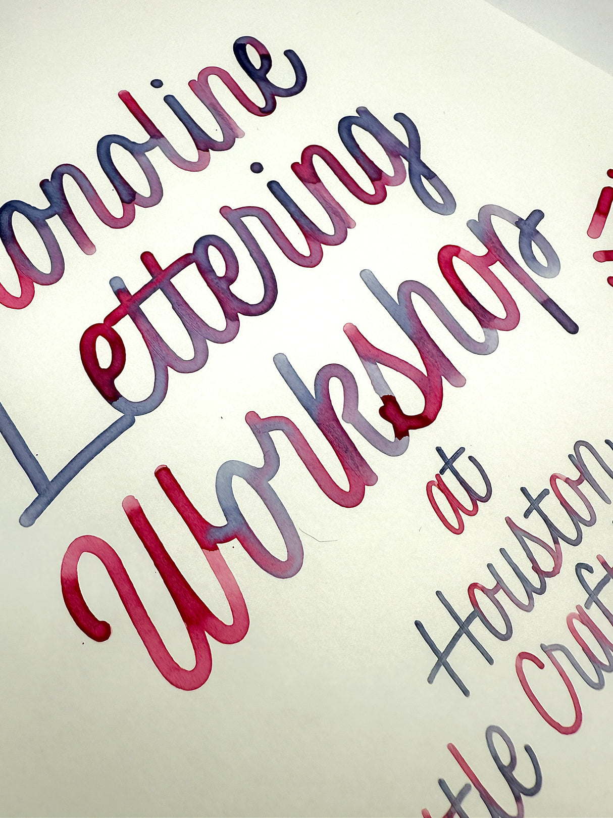 Monoline Lettering Workshop with Bechori