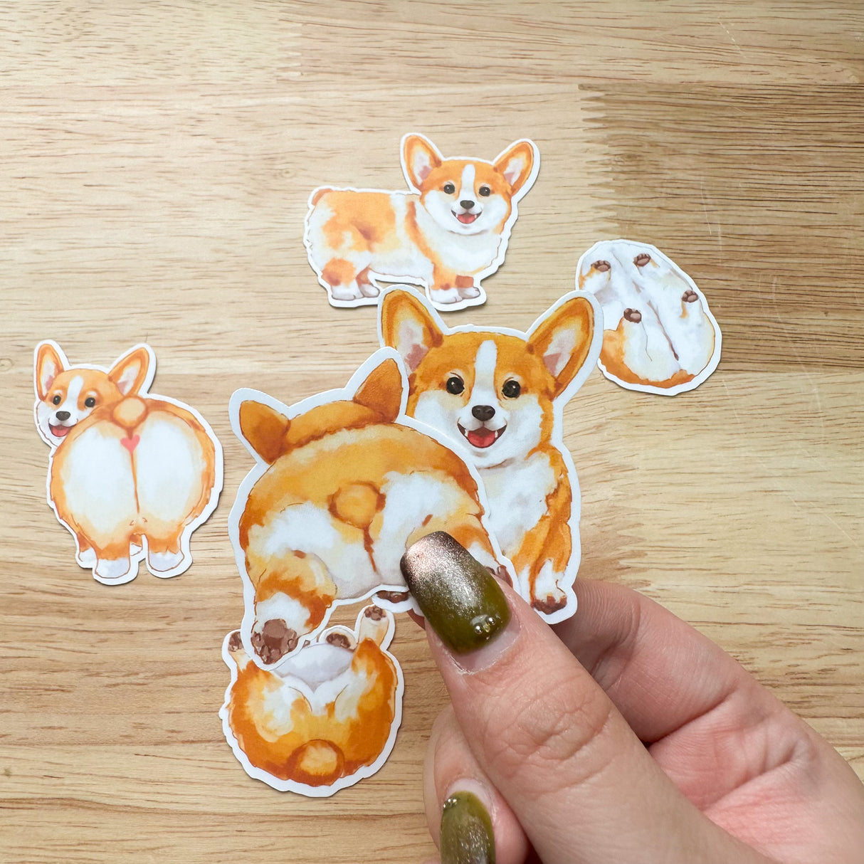 PaperaicaShop Corgi Love Sticker Pack